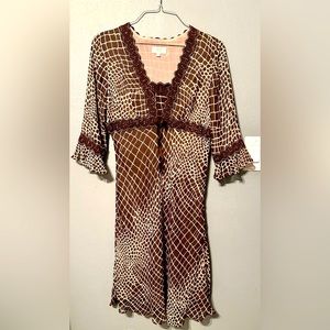 Jade Dress in Giraffe Print - Size 10